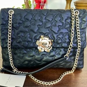 ✅ “Ted Baker” Magnolia Quilted Large Cross Body Bag